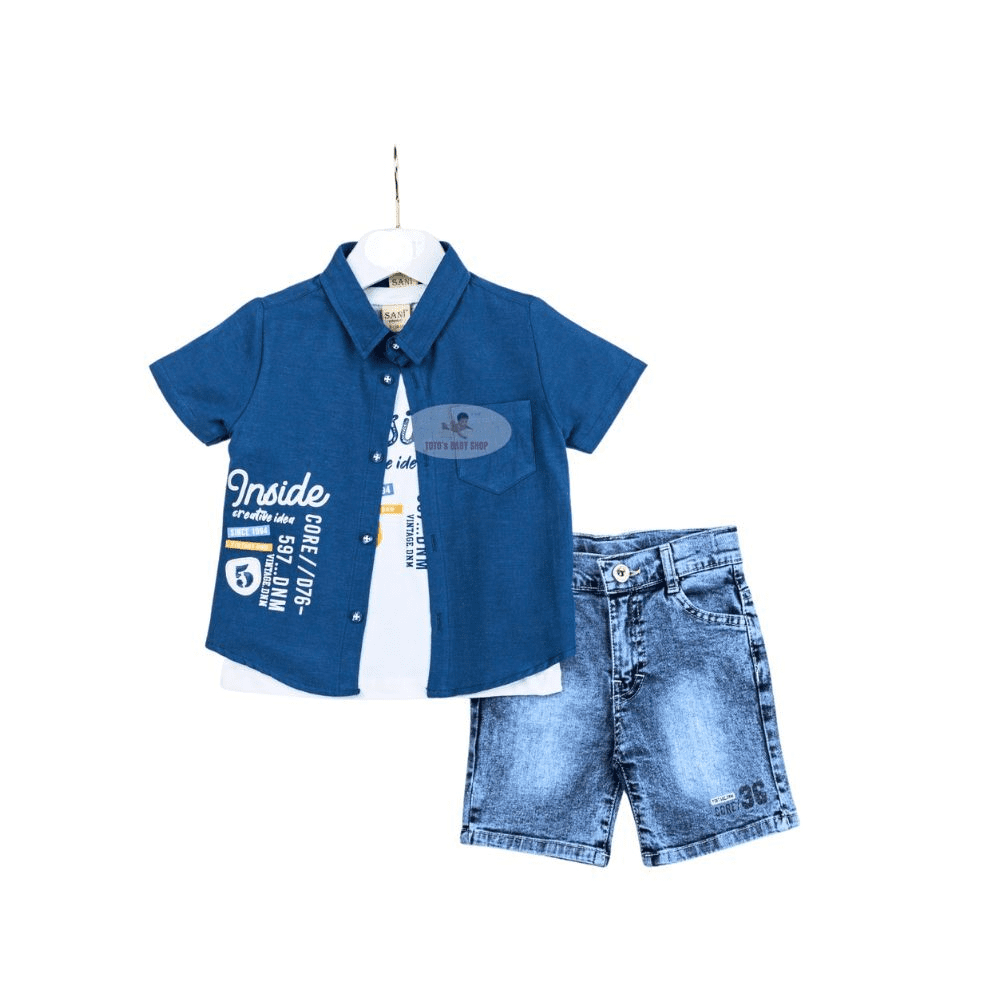 10_55_48-3 Boy 3 Pc Suit With Short Age 2-5Y 2328 - Image 1