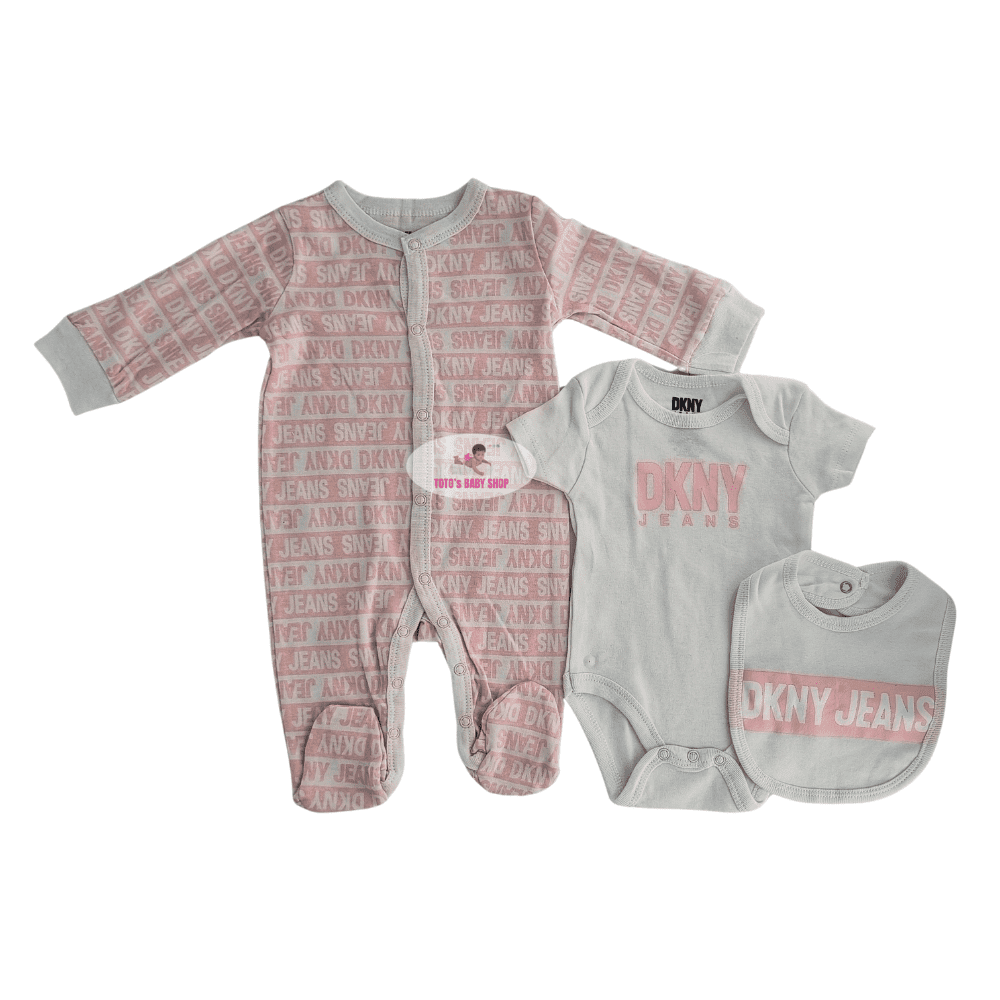 12_42_14-6 Girl Set (roamper+body suit+bib) 2659 - Image 1