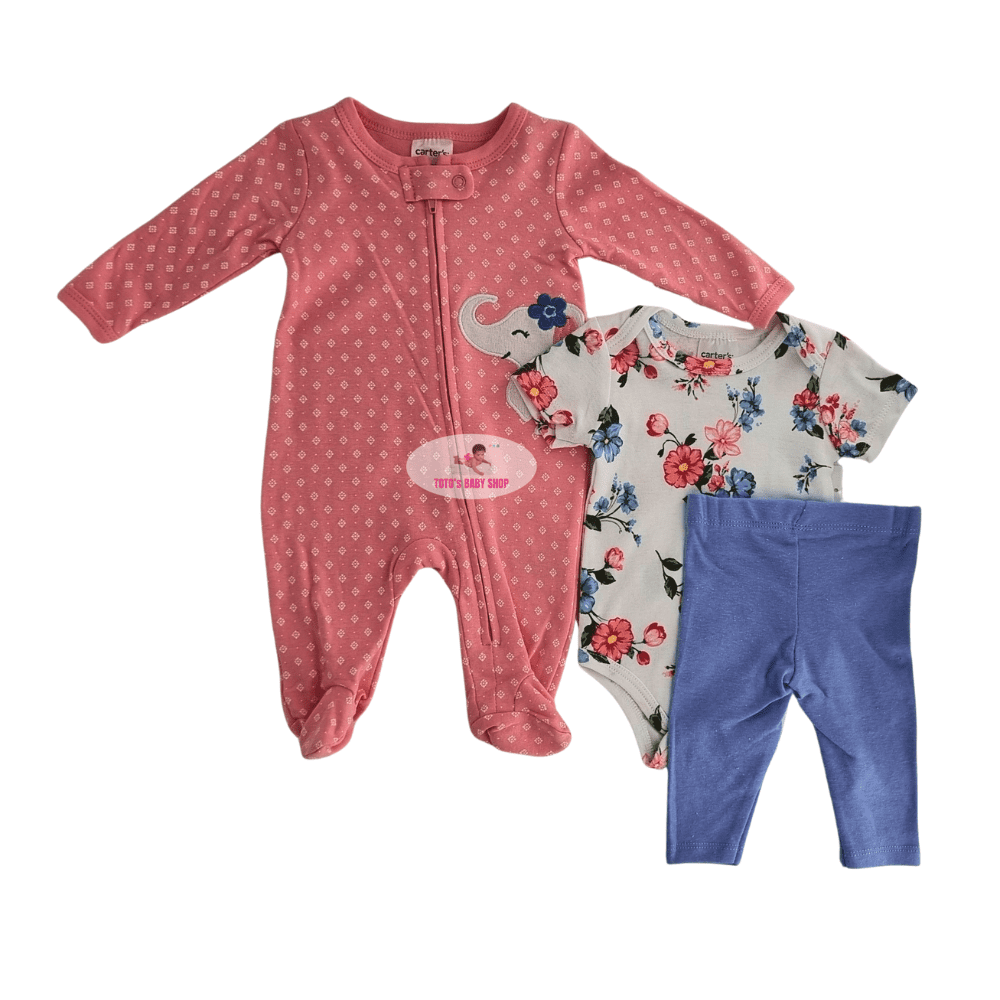 12_45_15-6 Girl Set (romper+body suit+pant) 2908 - Image 1