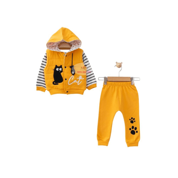 565 Boy Half Jacket 3 Piece Cat Set