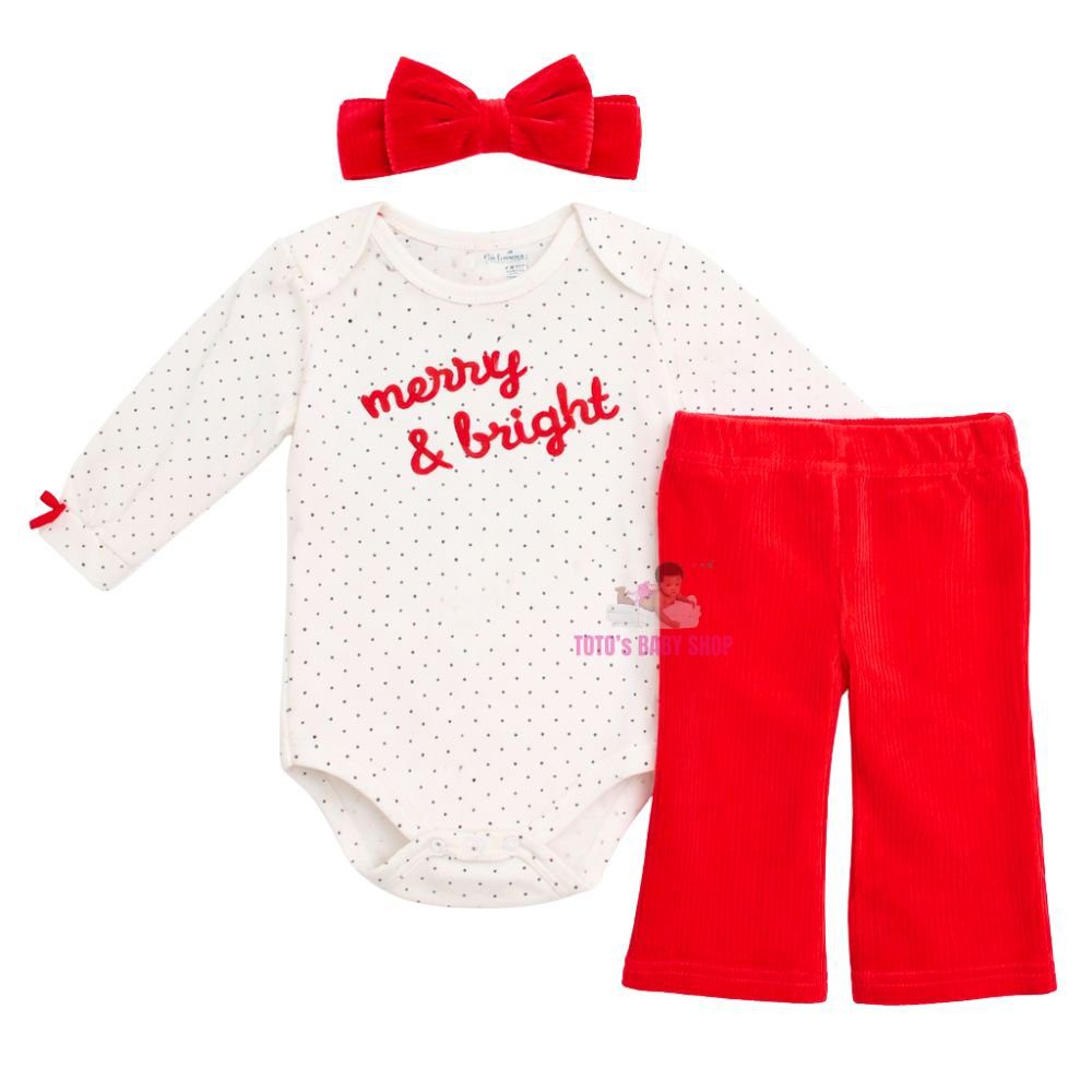 3869 Girls Pant Set With Headband - Image 1